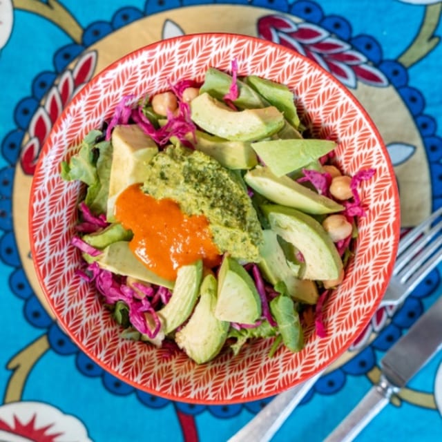 Avocado salad (Vegan & Gluten Free).