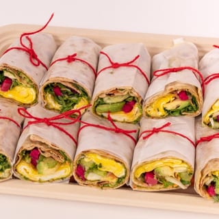 Vegan Omelet  Breakfast Rolls Platter (10 Pieces)