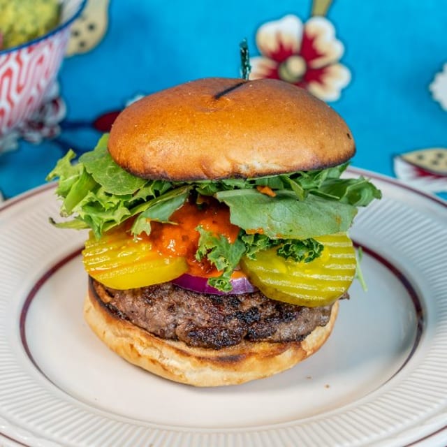 Grass Fed Kobe Wagyu Burger.