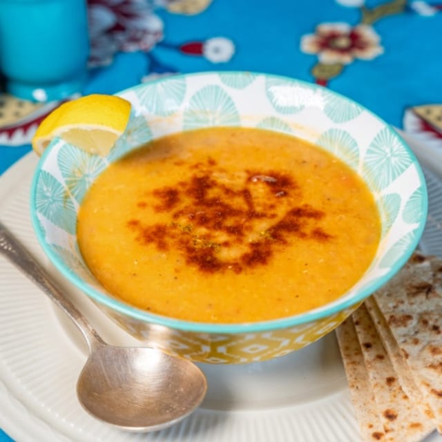Red Lentil and Vegetable Soup (Vegan & Gluten Free).