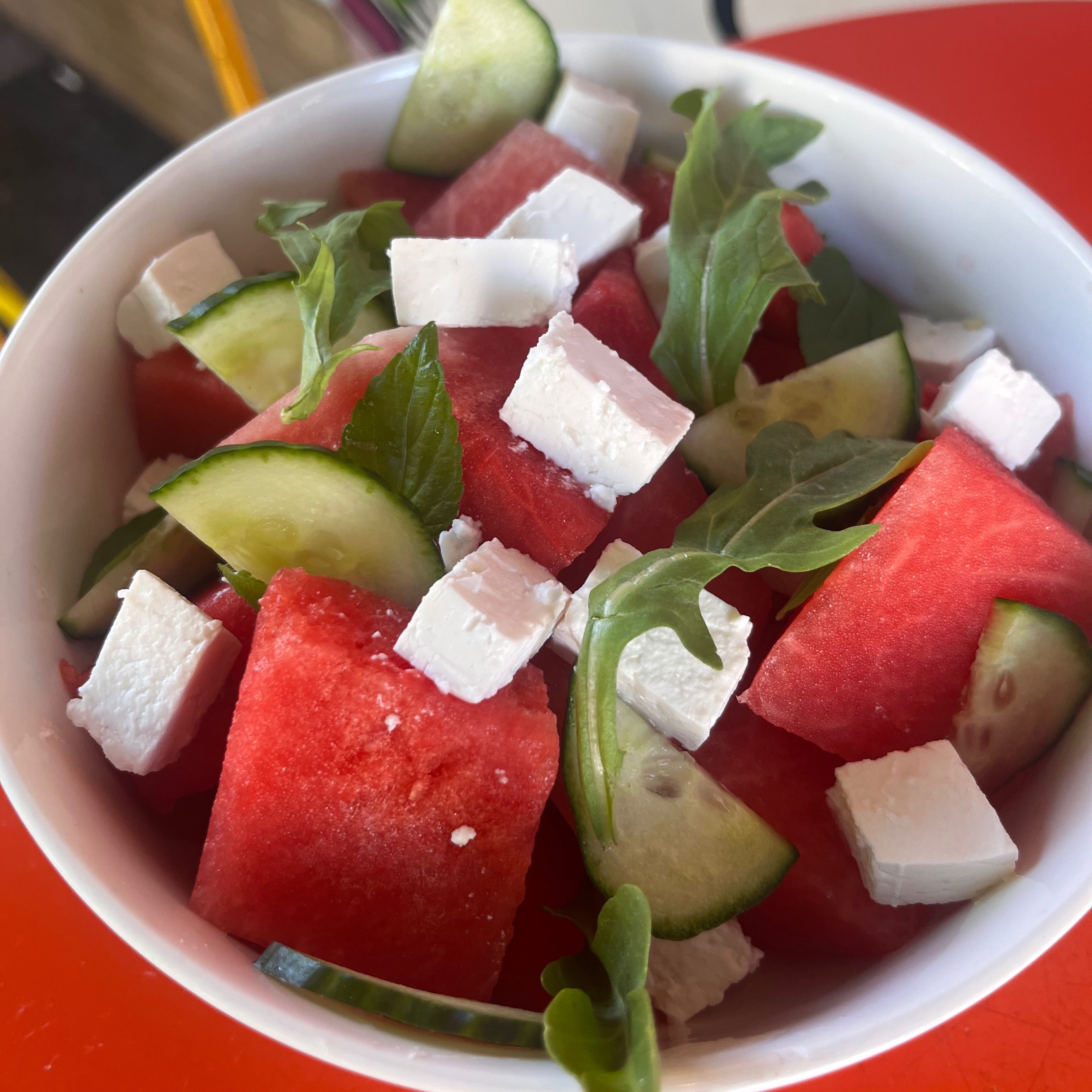 Watermelon & Goat Feta Summer Salad.