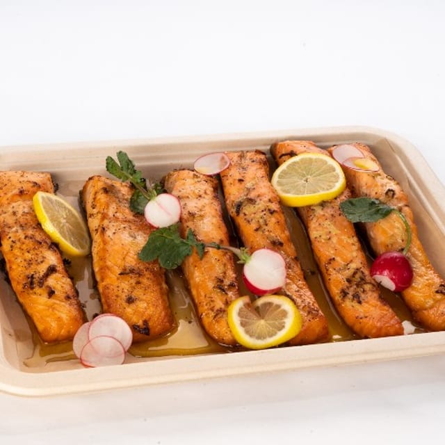 Roasted Ginger Salmon Platter (6 Fillets) Gluten Free.