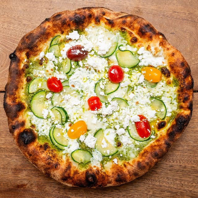 Mediterranean Garden Pizza (Vegan /GF Option is available).