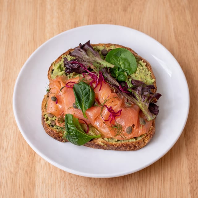 Smoked Salmon Sandwich.